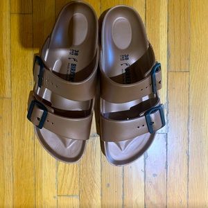 Birkenstock Arizona EVA Size 7/ 38 Women's Narrow Fit Copper Sandal